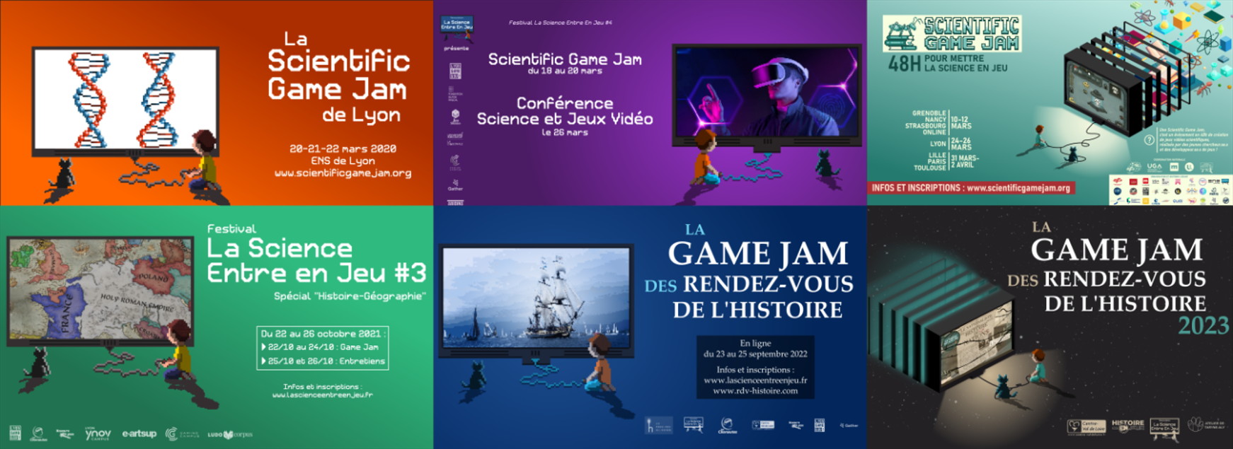 Scientific Game Jam - Précédentes éditions
